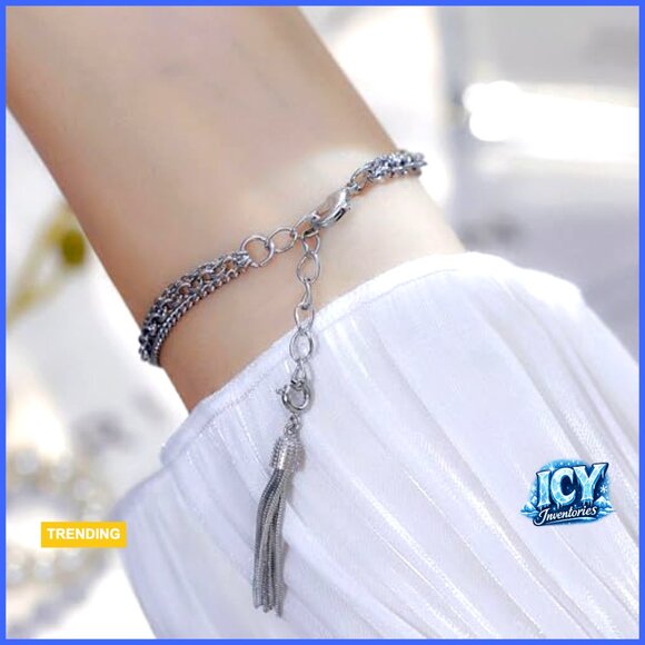 Vintage Bangle-Style Watch with Quartz Movement and Chain Strap main image 5